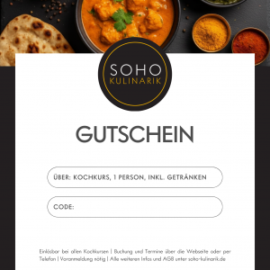 Kochkurs - Gutschein
