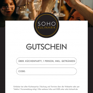 Küchenparty - Gutschein
